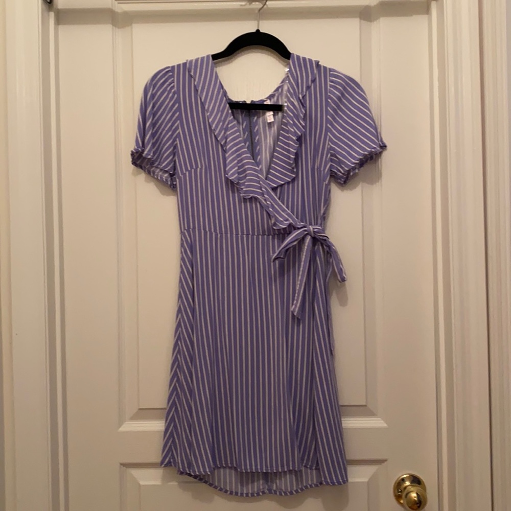 Blue striped sundress